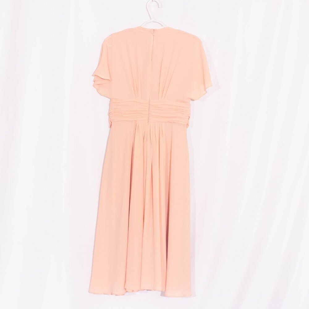 GAL MEETS GLAM Wedding Guest Garden Party Jane Tie Waist Midi Dress Size 4 - Picture 6 of 11